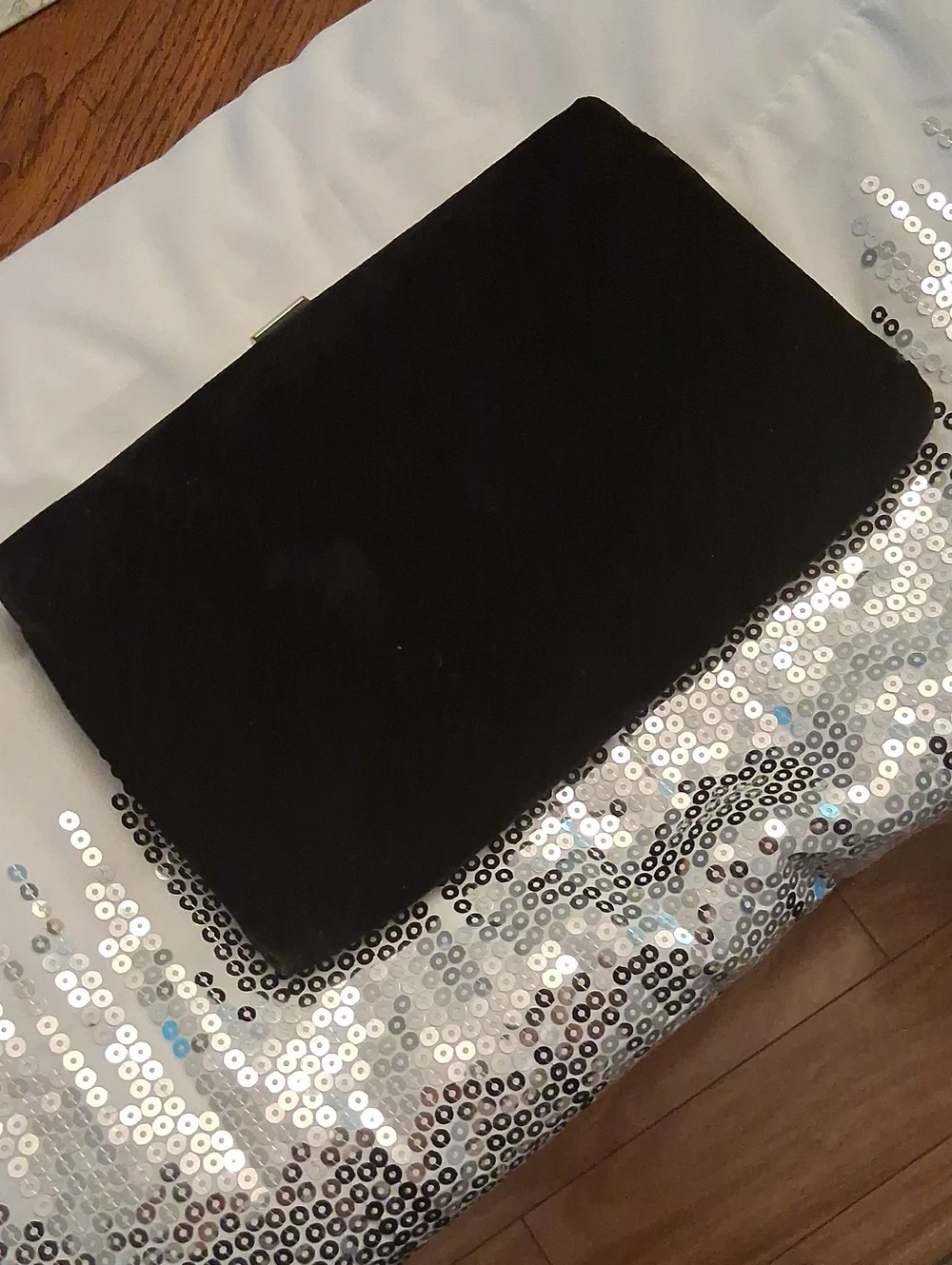 Black Velvet Clutch Bag MORRIS MOSKOWITZ